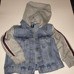 Toddler Boys Jean Jacket with Hood